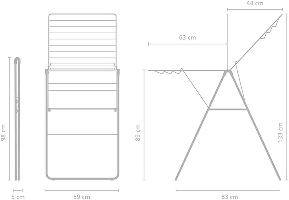 Brabantia HangOn Foldable Clothes Drying Rack - 66 Feet (20m)