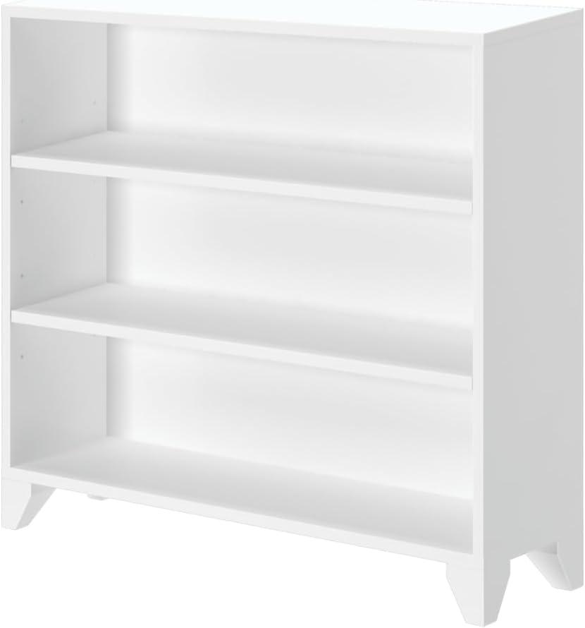 Max & Lily Classic 3-Shelf Bookcase, Solid Wood Bookcase for Kids Bedroom/Playroom