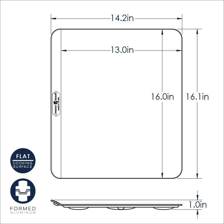 Silver Aluminum Insulated Cookie Baking Sheet