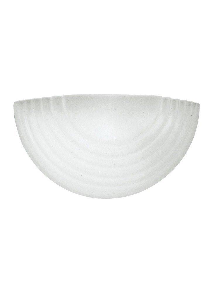 10 in. 1-Light White Modern Transitional Wall Bath Sconce with Stepped Satin White Glass