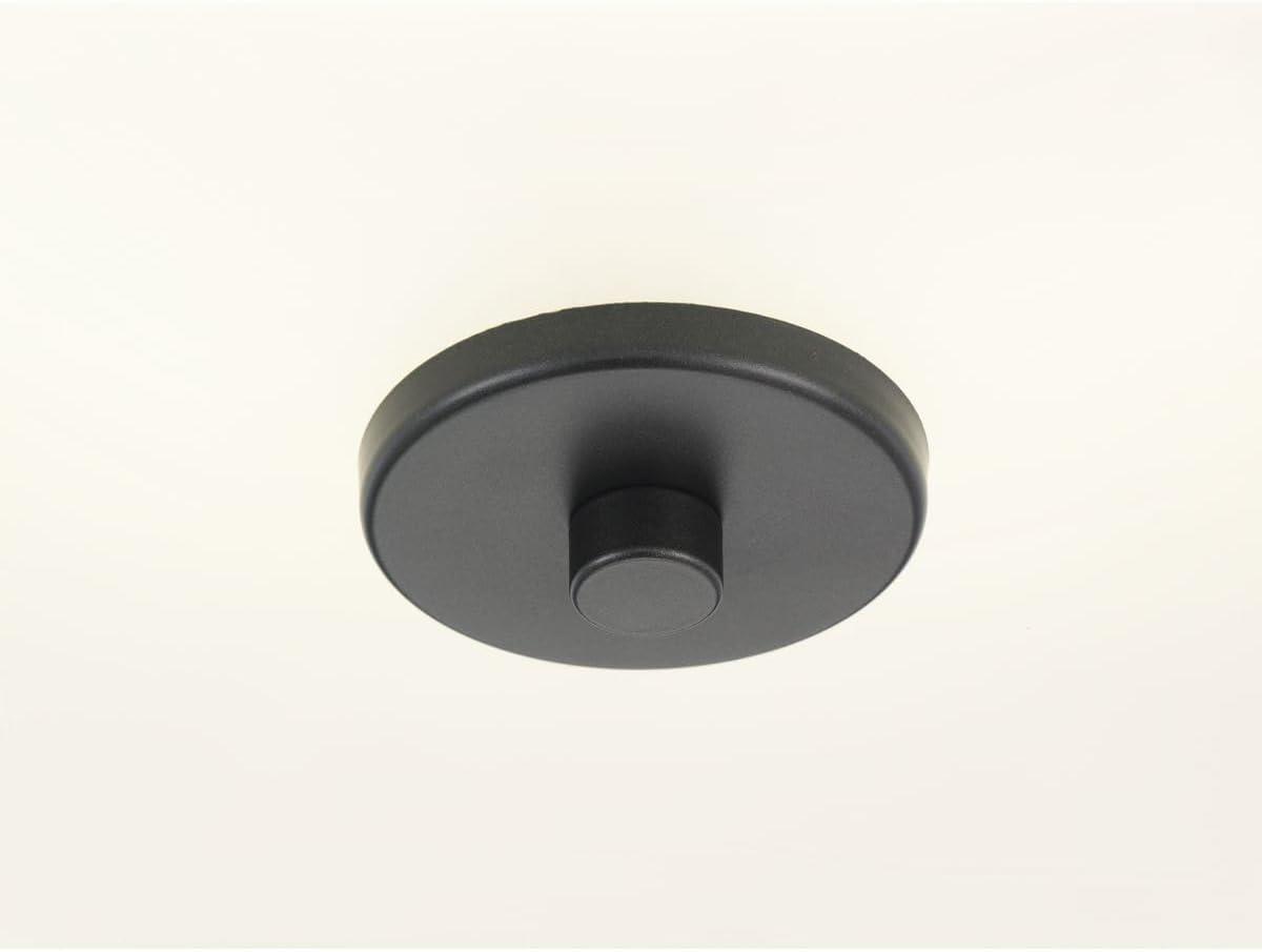 Progress Lighting Inspire Collection 1-Light LED Flush Mount, Graphite Finish, Fabric Shade