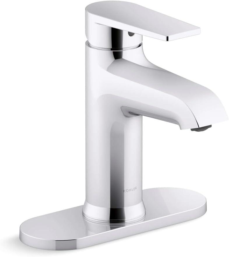 Hint Single-Handle Bathroom Sink Faucet with Escutcheon and Pop-Up Drain, 1.2 GPM