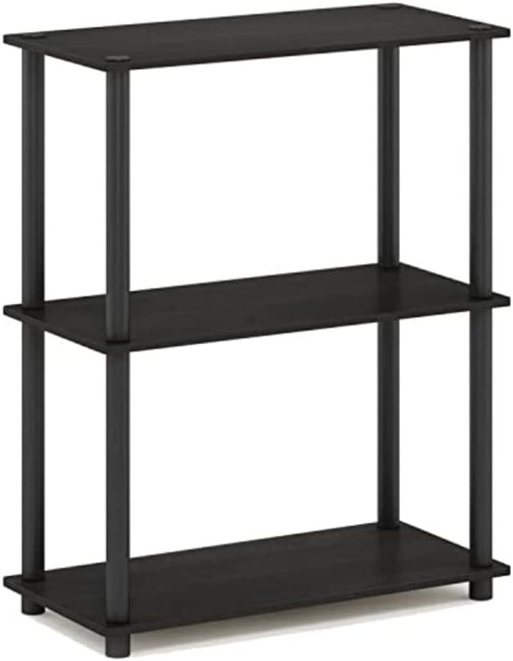 Espresso Black 3-Tier Compact Multipurpose Display Shelf