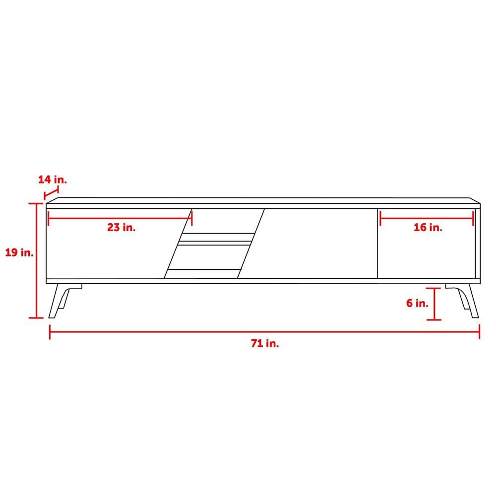 Niche TV Stand for TVs up to 70" Light Oak