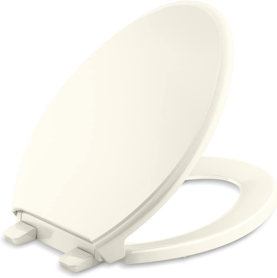 Kohler Brevia Quiet-Close Toilet Seat with Grip-Tight Bumpers and Quick-Attach Hardware