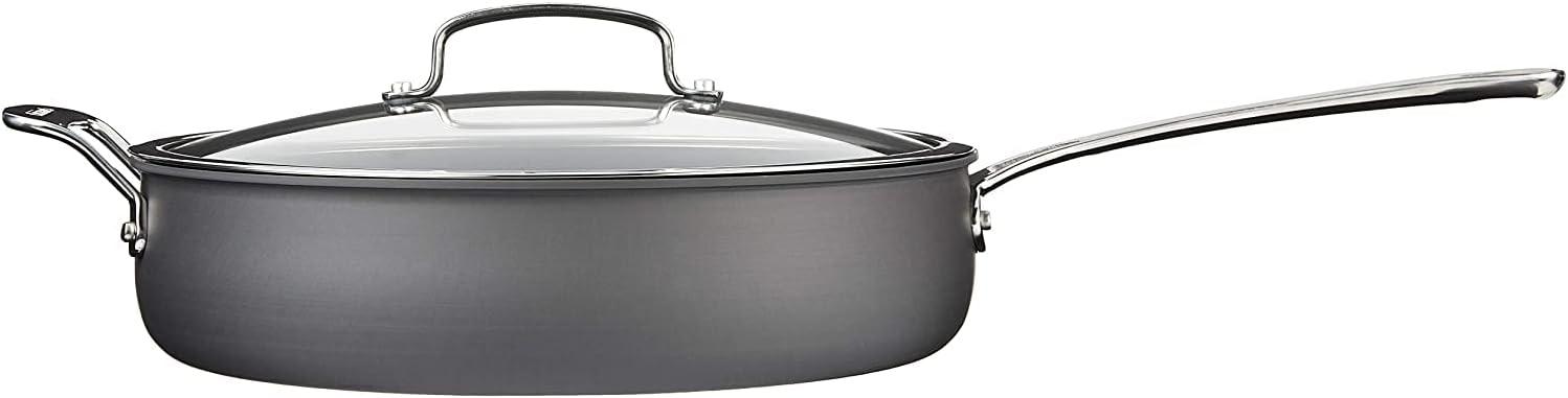 Cuisinart 633-30H Chef's Classic Nonstick Hard-Anodized 5-1/2-Quart Saute Pan with Helper Handle and Lid