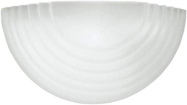 10 in. 1-Light White Modern Transitional Wall Bath Sconce with Stepped Satin White Glass