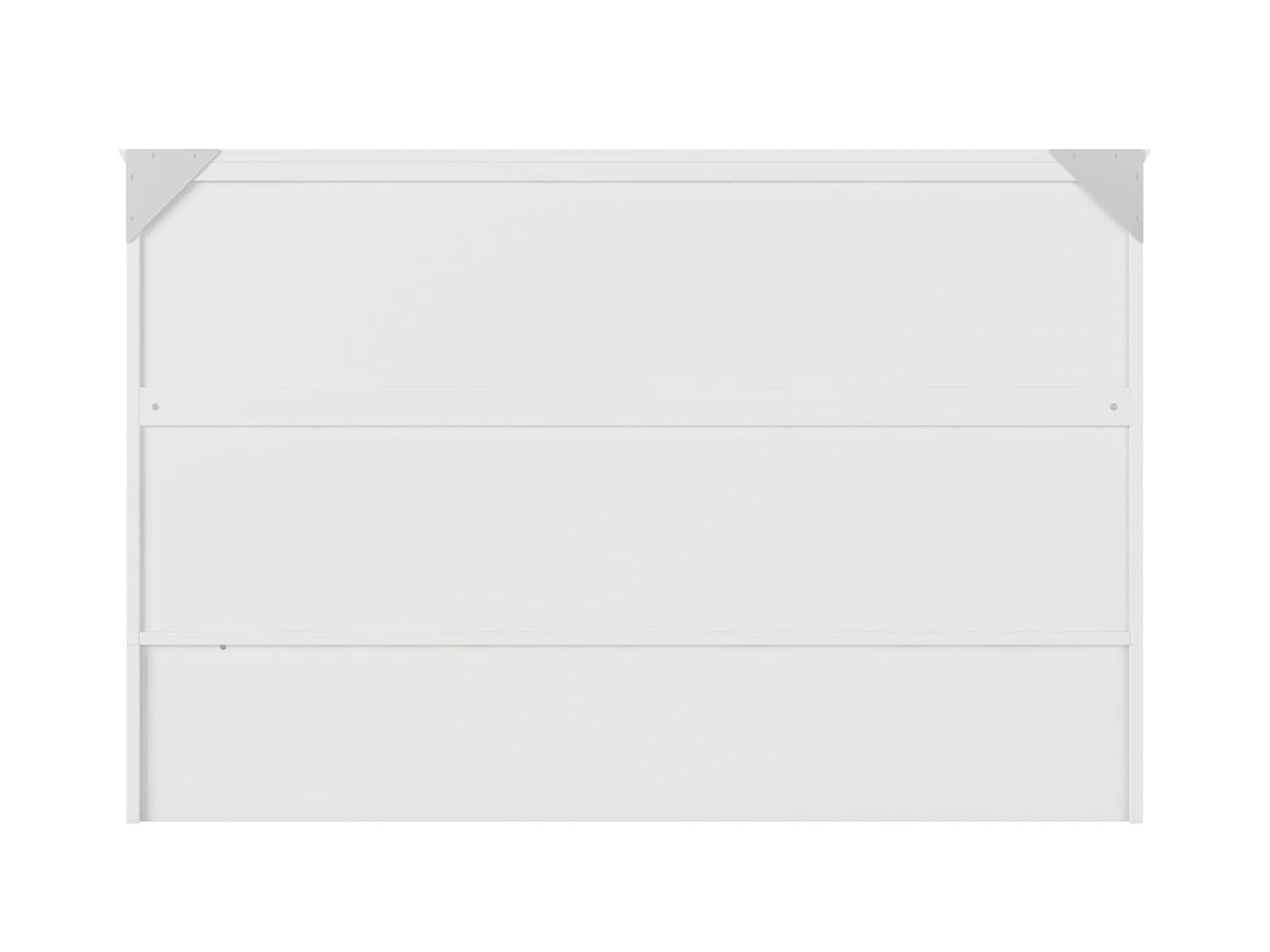 Hamilton Murphy Bed Chest Queen White with Charging Station