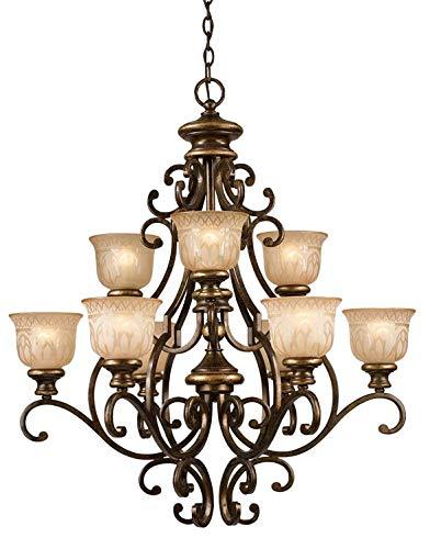 Crystorama Norwalk 9 Light Bronze Umber Chandelier