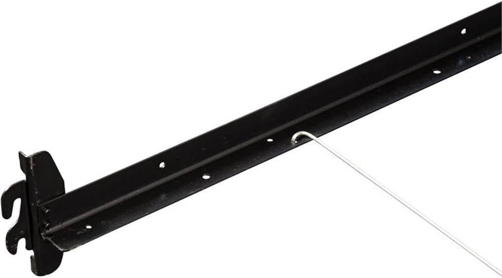 76" Twin/Full Black Hook In Headboard/Footboard Steel Rails