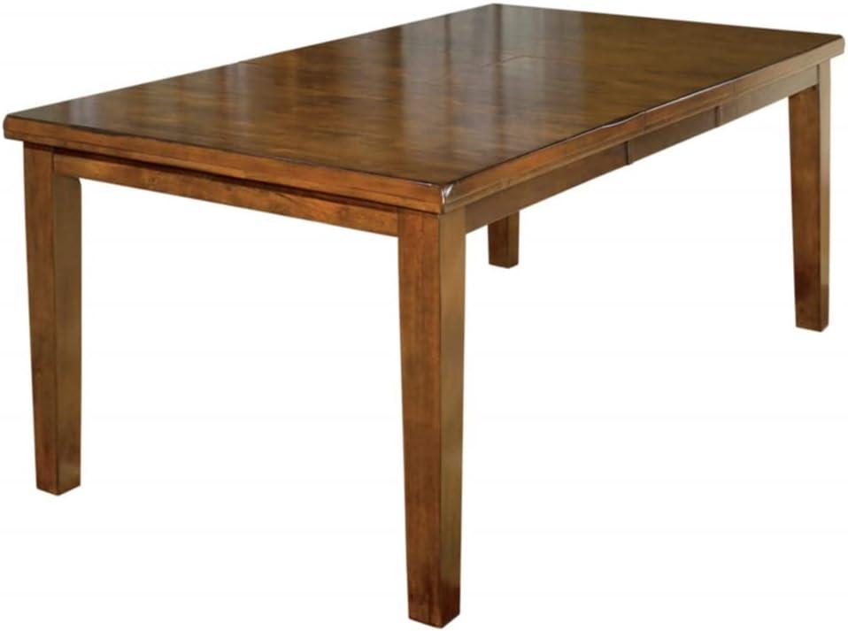 Ralene Rectangular Butterfly Extendable Dining Table Wood/Medium Brown - Signature Design by Ashley: Plank-Style, Seats 6