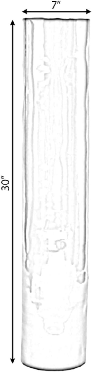 Uniquewise 30-inch-tall Decorative Contemporary Bamboo Display Floor Vase - Cylinder Shape - Stylish Home Decor Accent - Green - Modern Tall Vase