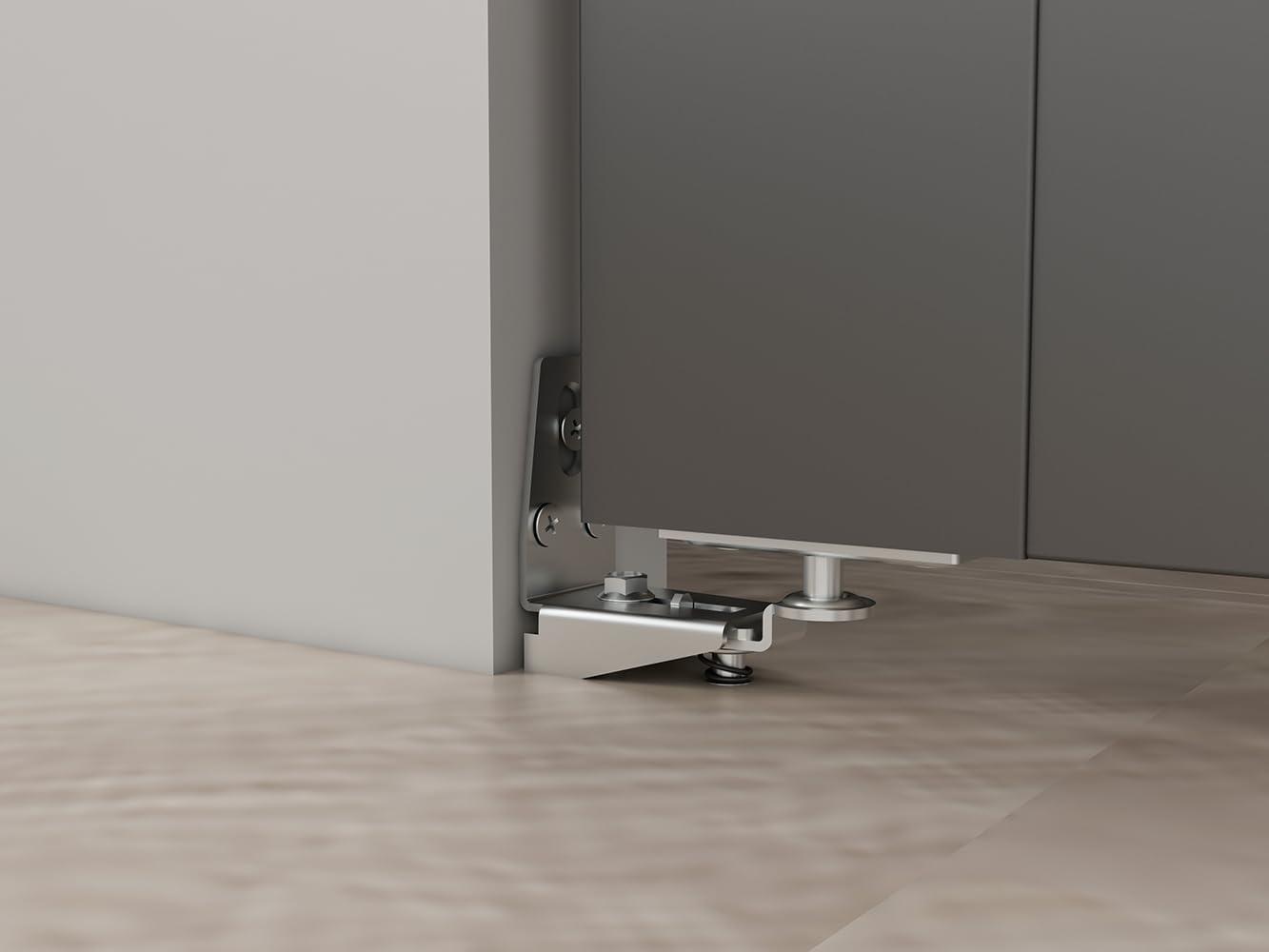 Calhome Full Lite Frosted Glass MDF Bi-Fold Door with Hardware Kit and Door Handle