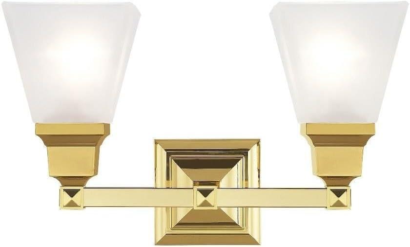 Livex Lighting Mission 2 - Light Vanity in  Polished Brass