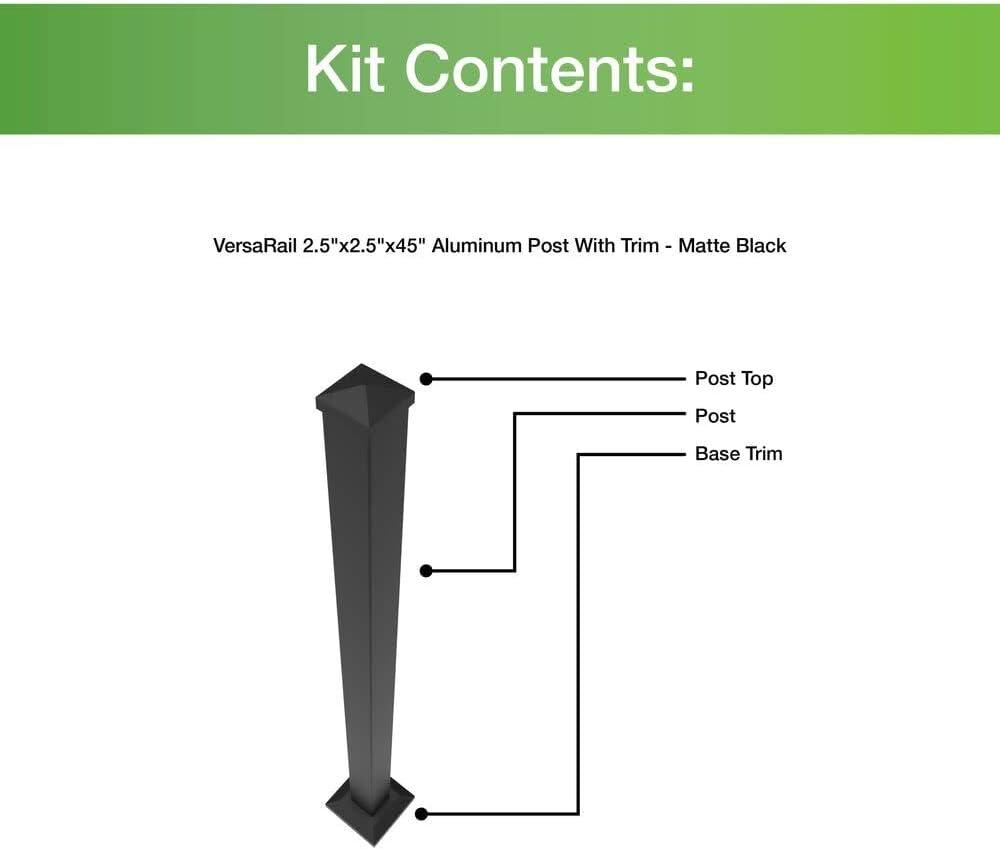 Barrette Outdoor Living VersaRail Winchester Barrette Outdoor Living Aluminum for Rail