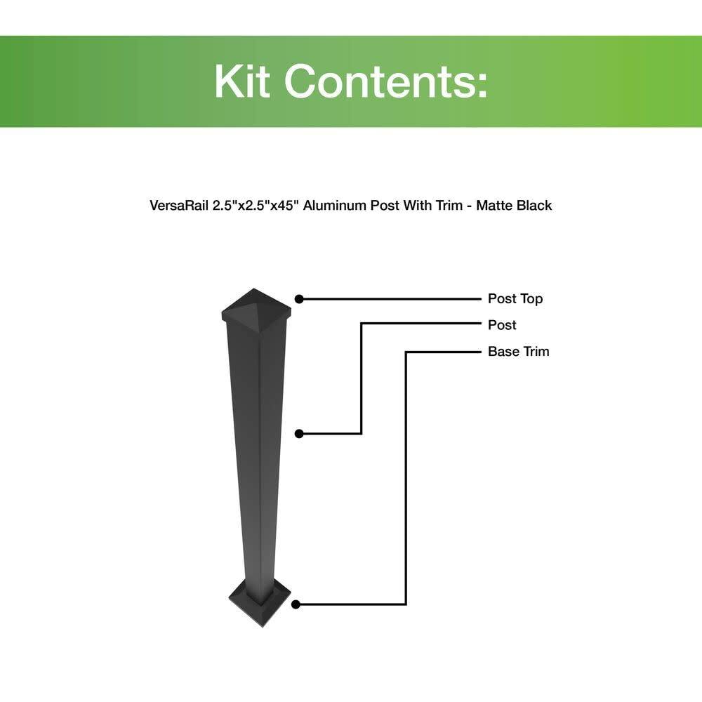 Barrette Outdoor Living VersaRail Winchester Barrette Outdoor Living Aluminum for Rail