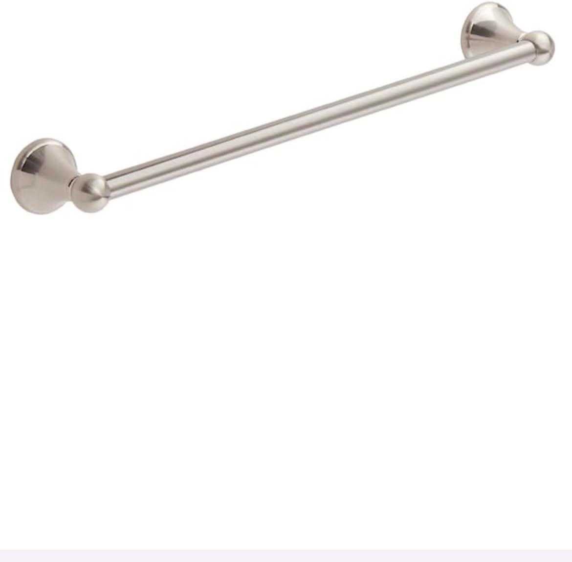 Brushed Nickel 24" Bathroom Hardware Set with Towel Bar