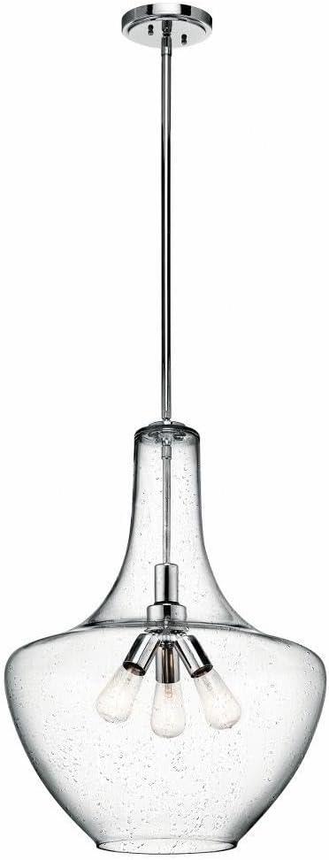 Kichler 42198 Everly 20" Wide 3 Light Pendant - Chrome