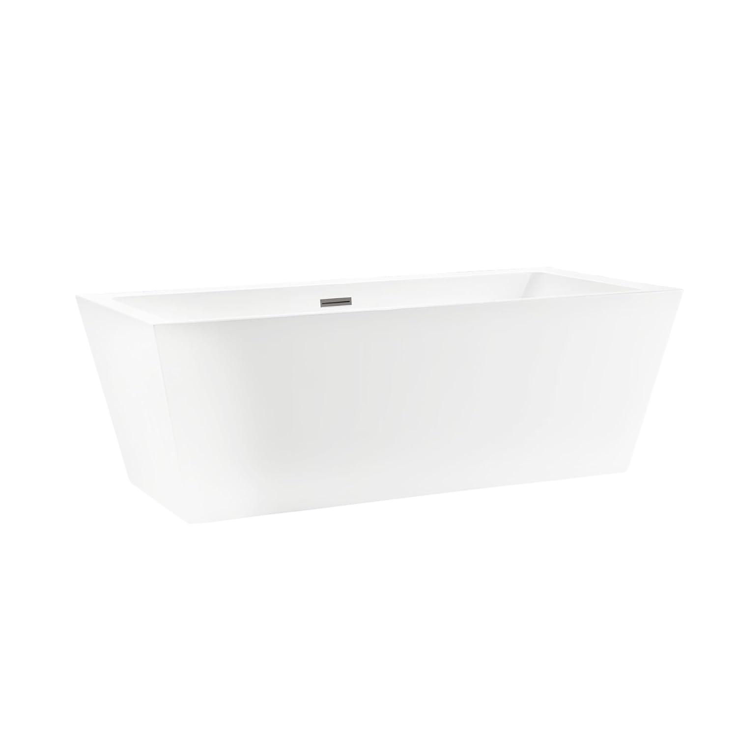 Elena 59" x 30" Freestanding Soaking Acrylic Bathtub