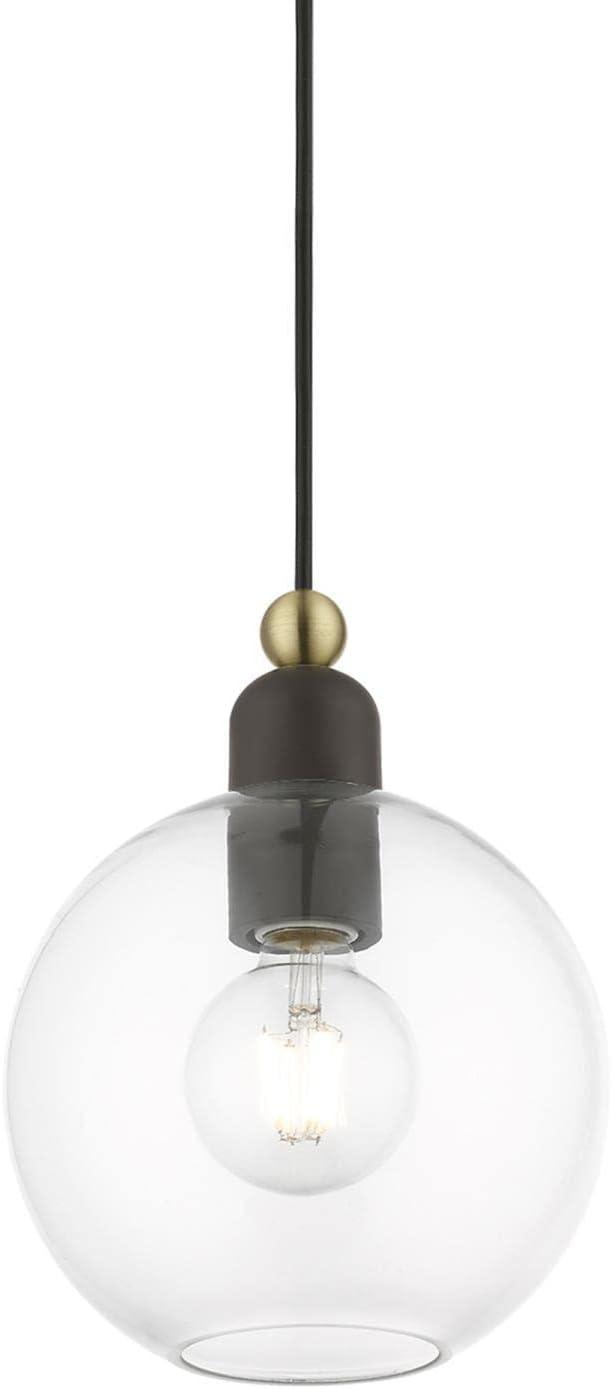 Livex Lighting Downtown 1 - Light Pendant in  Bronze/Antique Brass