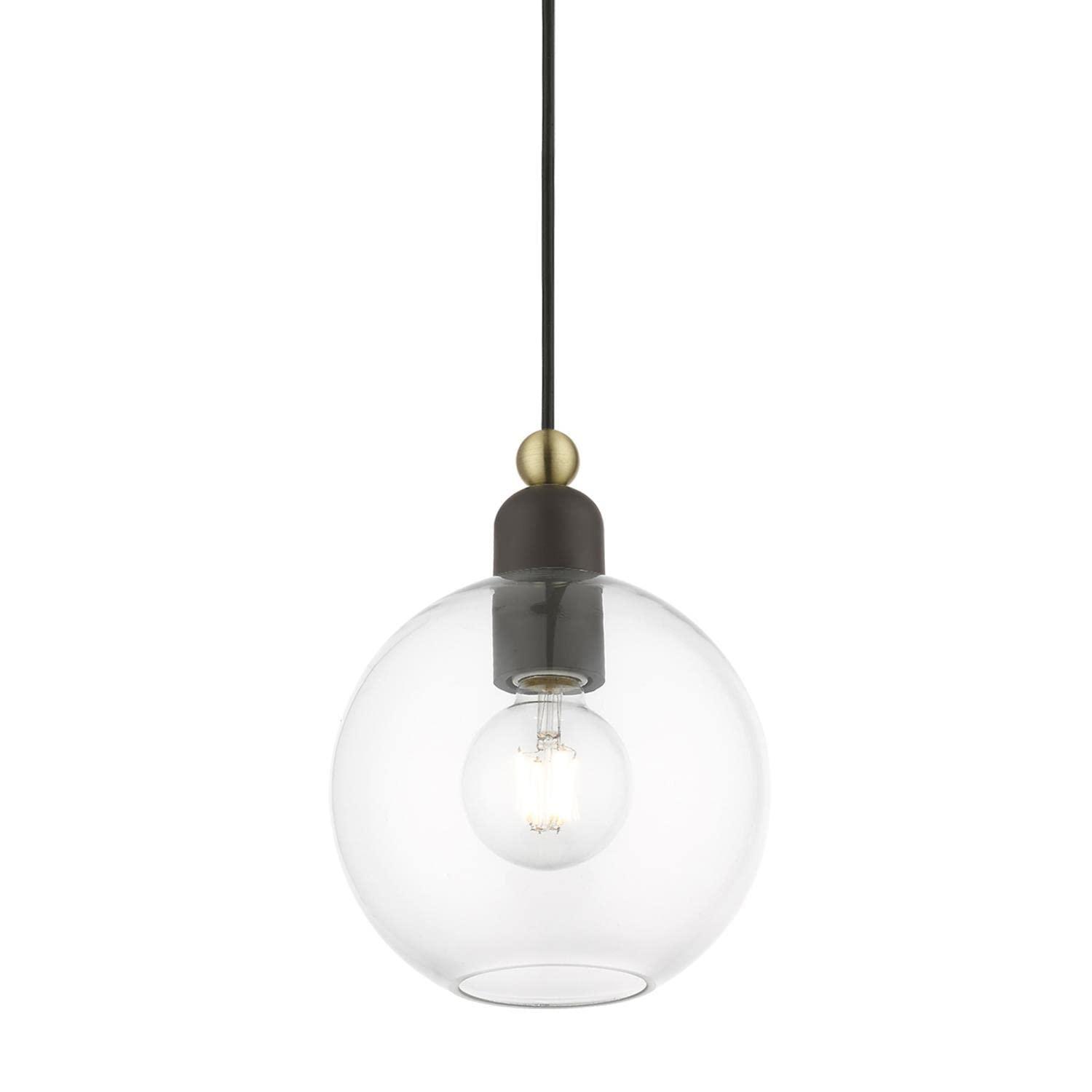 Livex Lighting Downtown 1 - Light Pendant in  Bronze/Antique Brass