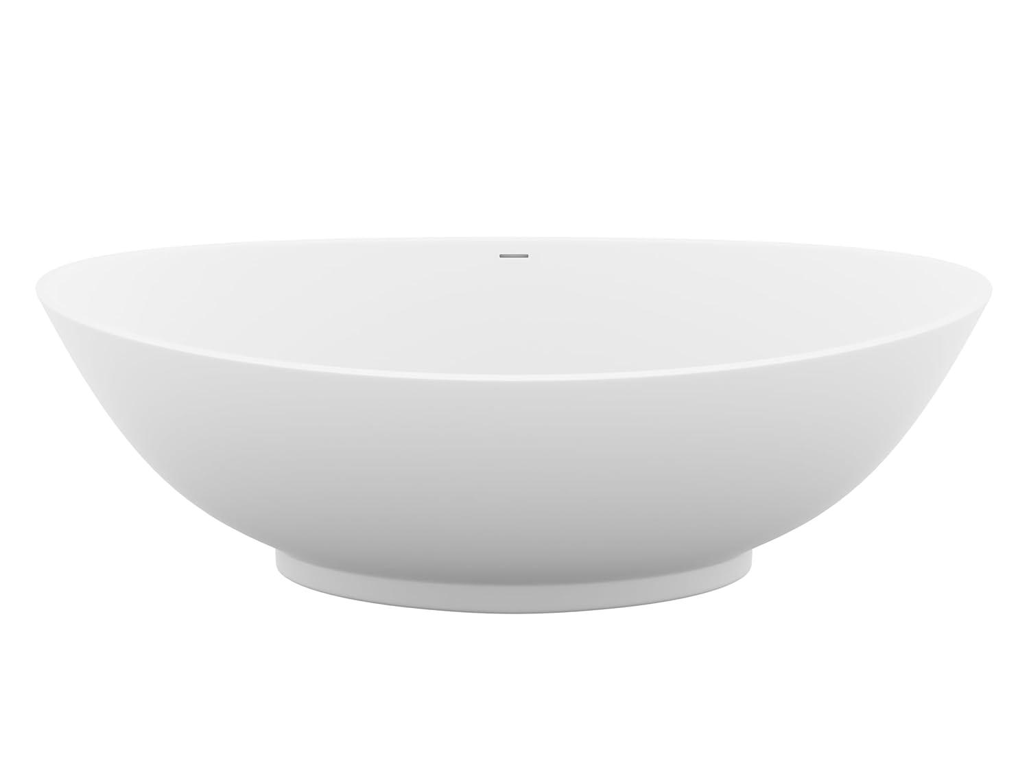 Alto 67'' x 30'' Freestanding Soaking Solid Surface Bathtub