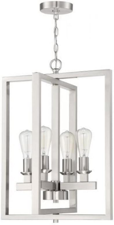 53134-FB-Craftmade Lighting-Chicago - Four Light Foyer in Transitional Style - 18 inches wide by 25.5 inches high-Flat Black Finish    -Traditional