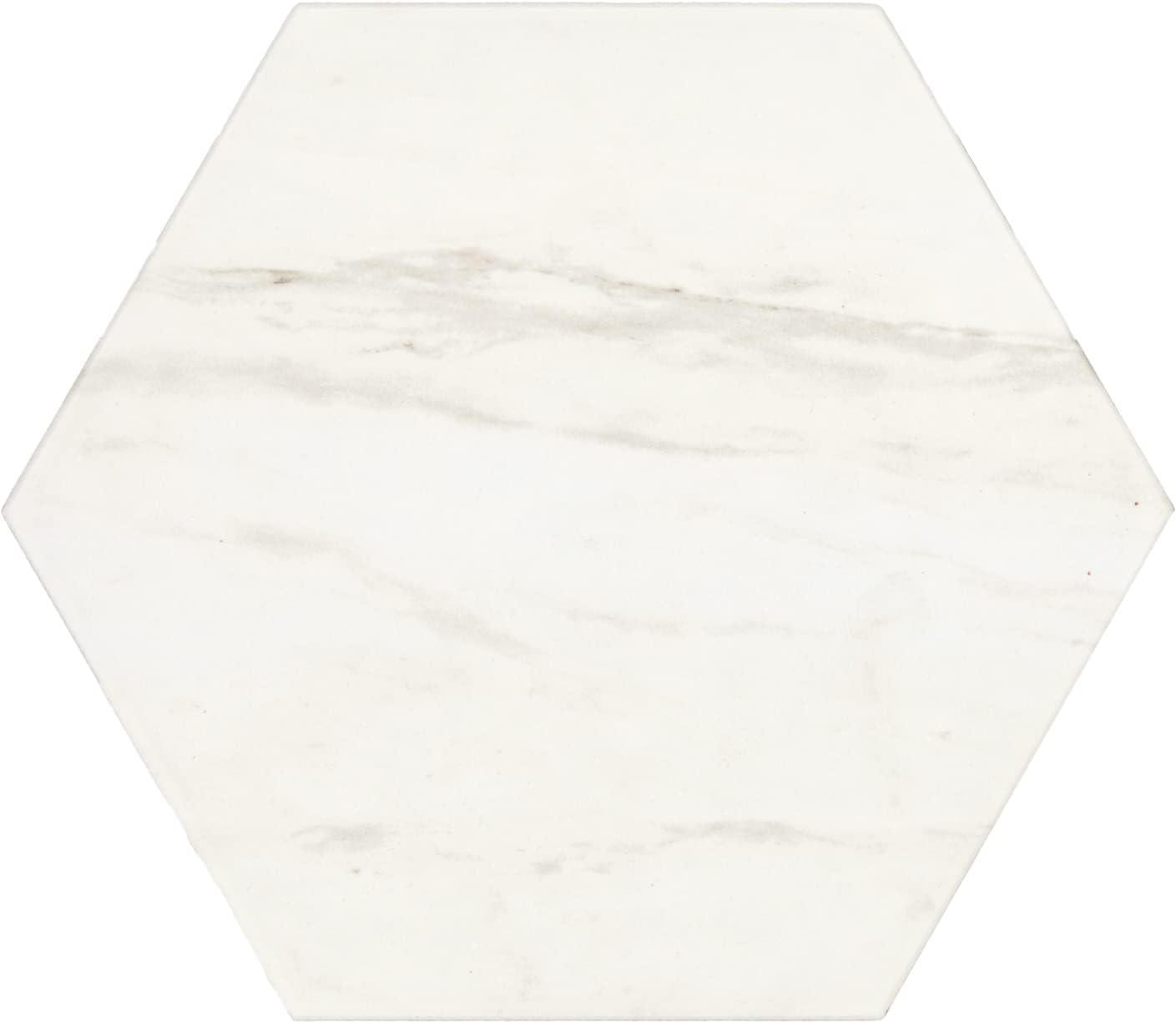 Daltile Perpetuo 8" X 9" Hexagon Porcelain Marble Look Wall & Floor Tile