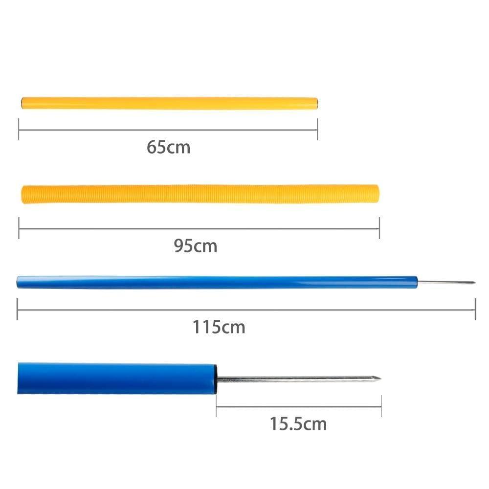 PAWISE Dog Training Exercise Equipment,Puppy Agility Training Kit, Jump Ring Outdoor,Playground Equipment Outdoor,Dog Agility Jumps for Backyards, Parks, and Playgrounds