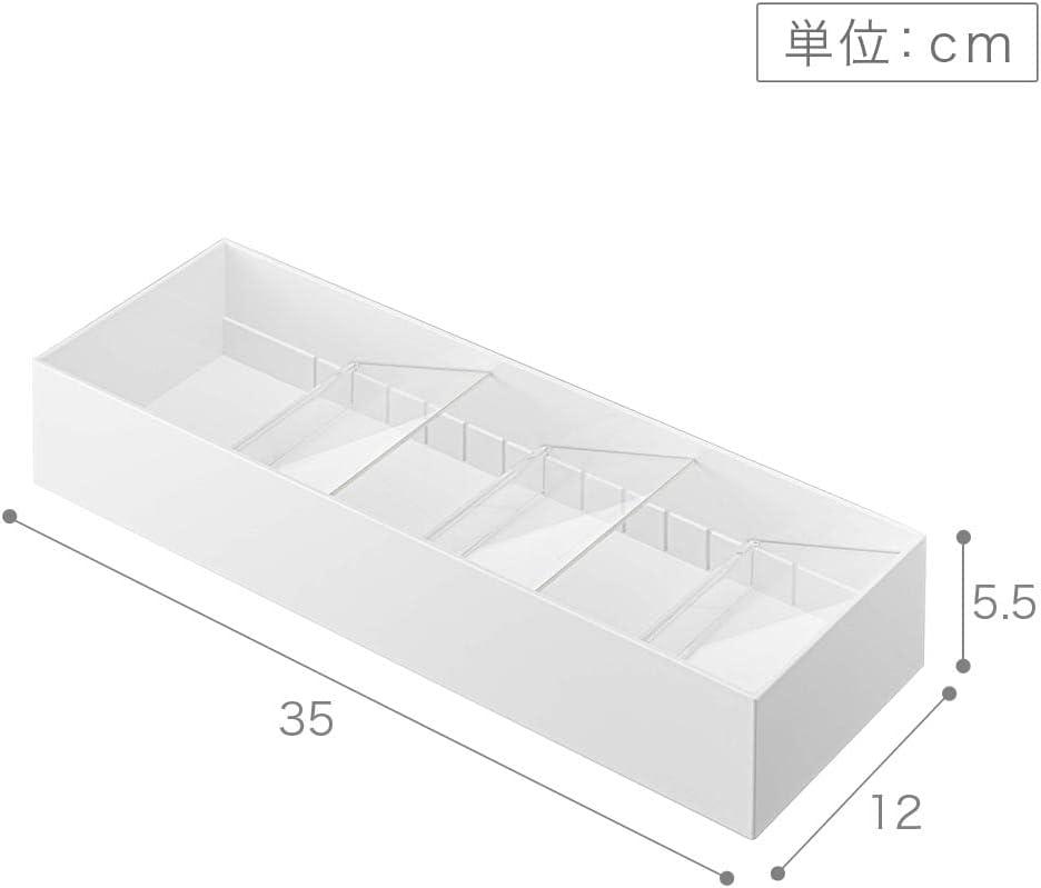 Yamazaki Home Cutlery Organizer - Three Styles, White, ABS Plastic, Compact, Adjustable, No Assembly