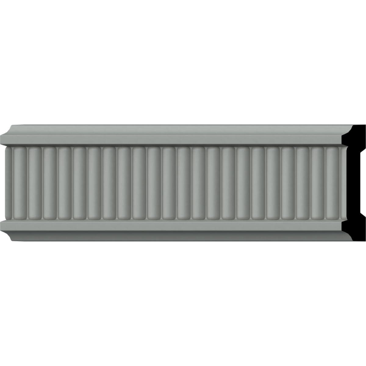 Ekena Millwork 3"H x 5/8"P x 94 1/2"L, (3/8" Repeat), Nevio Chair Rail (Set of 8)