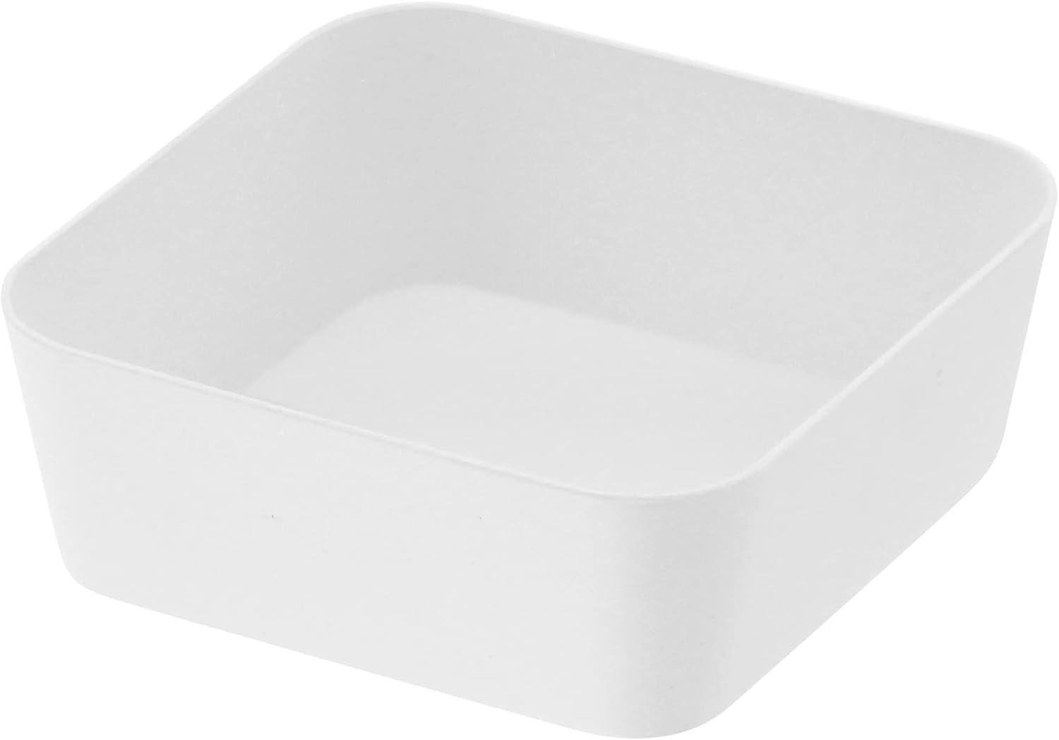 Yamazaki Petite White Steel Vanity Organizer Tray 3.5"