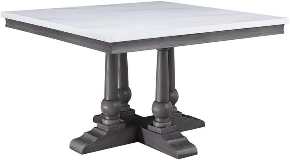 Faux Marble Top Dining Table