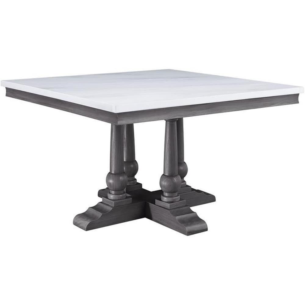 Faux Marble Top Dining Table