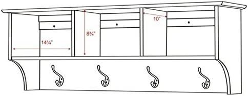 Prepac White Entryway Cubbie Shelf