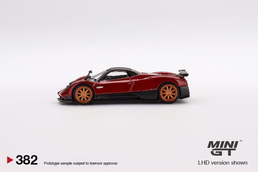 Pagani Zonda F Rosso Dubai Red Metallic with Black Top Limited Ed to 3000 pcs 1/64 Diecast Model Car by Mini GT