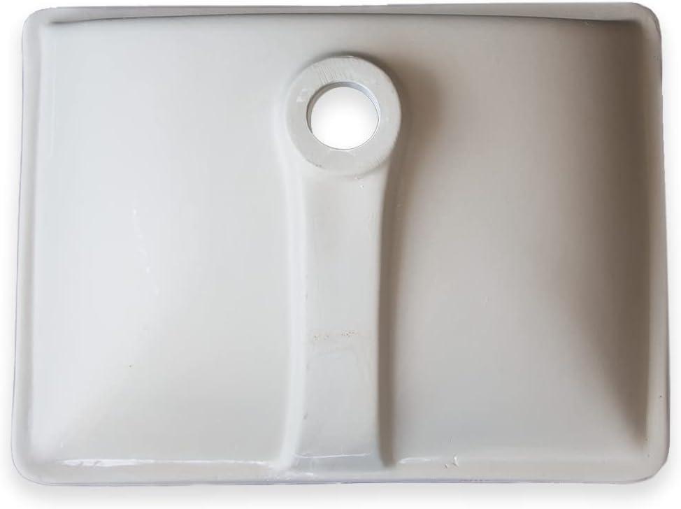 Wells Sinkware Rhythm Series 15'' Ceramic Rectangular Bathroom Sink with Overflow