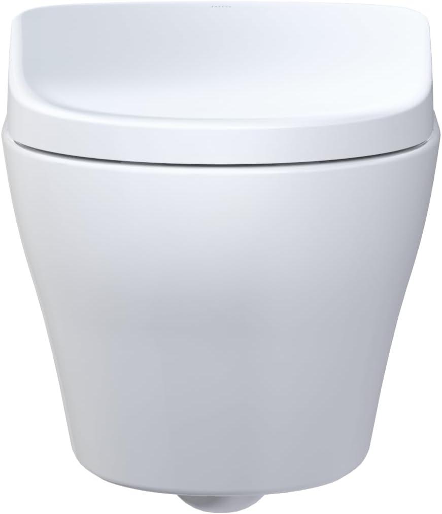 EP 1.28 GPF Elongated Floor Mounted Bidet Toilet (Seat Included) with Auto Flush