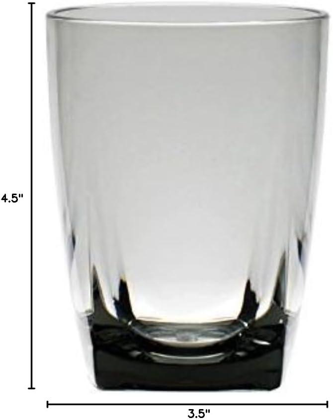 Cray 16oz Smoke Gray Acrylic Drinking Glass Set of 6