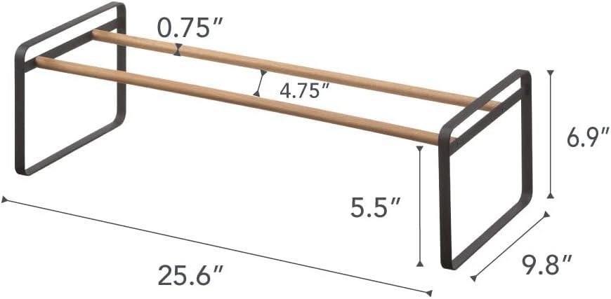 Yamazaki Home Shoe Rack, Steel, Expandable, Stackable