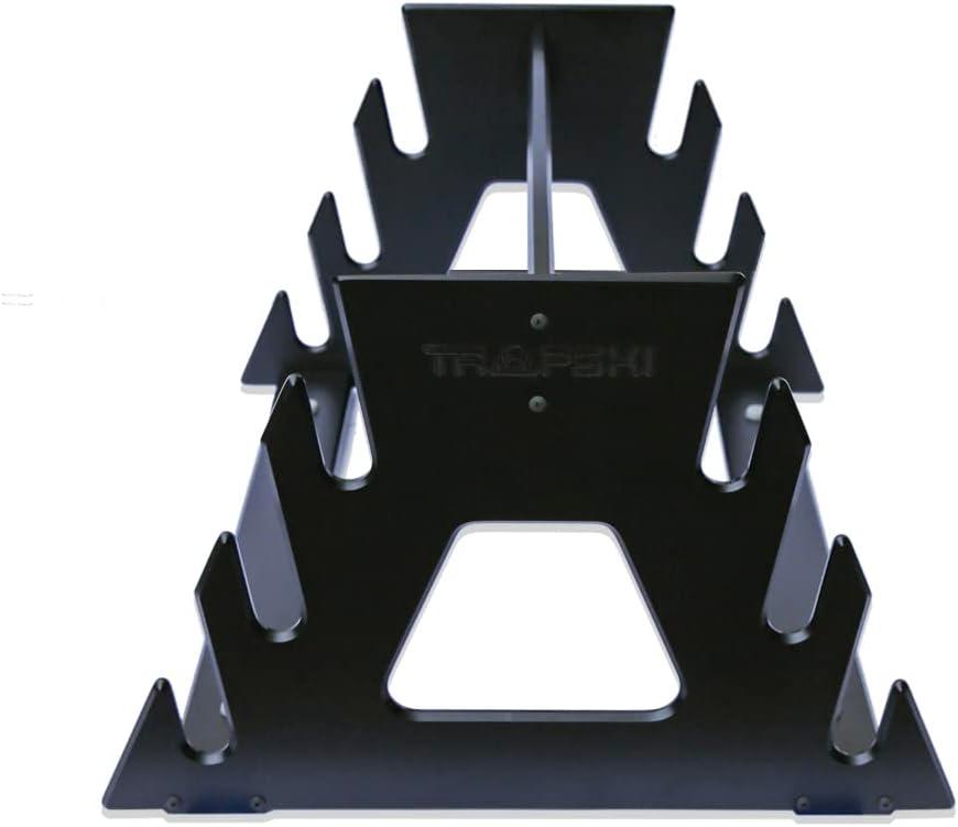 Black Freestanding HDPE Six Pack Ski and Snowboard Rack