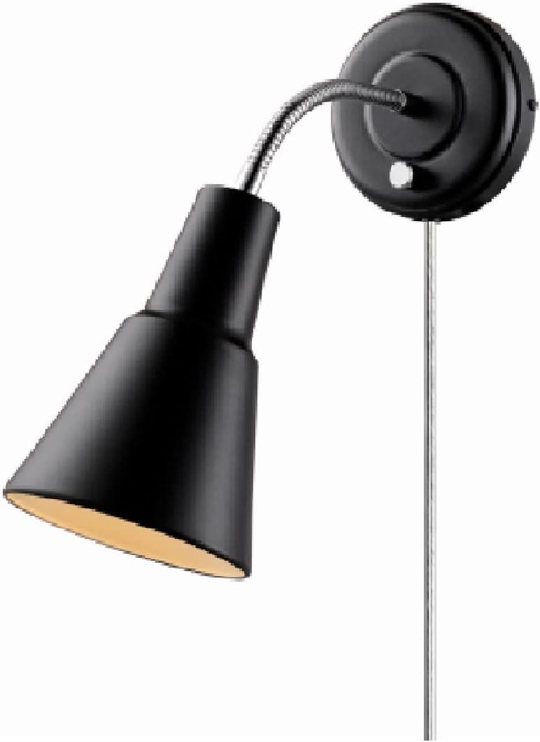 Globe Electric Ramezay 1-Light Matte Black Modern Wall Sconce