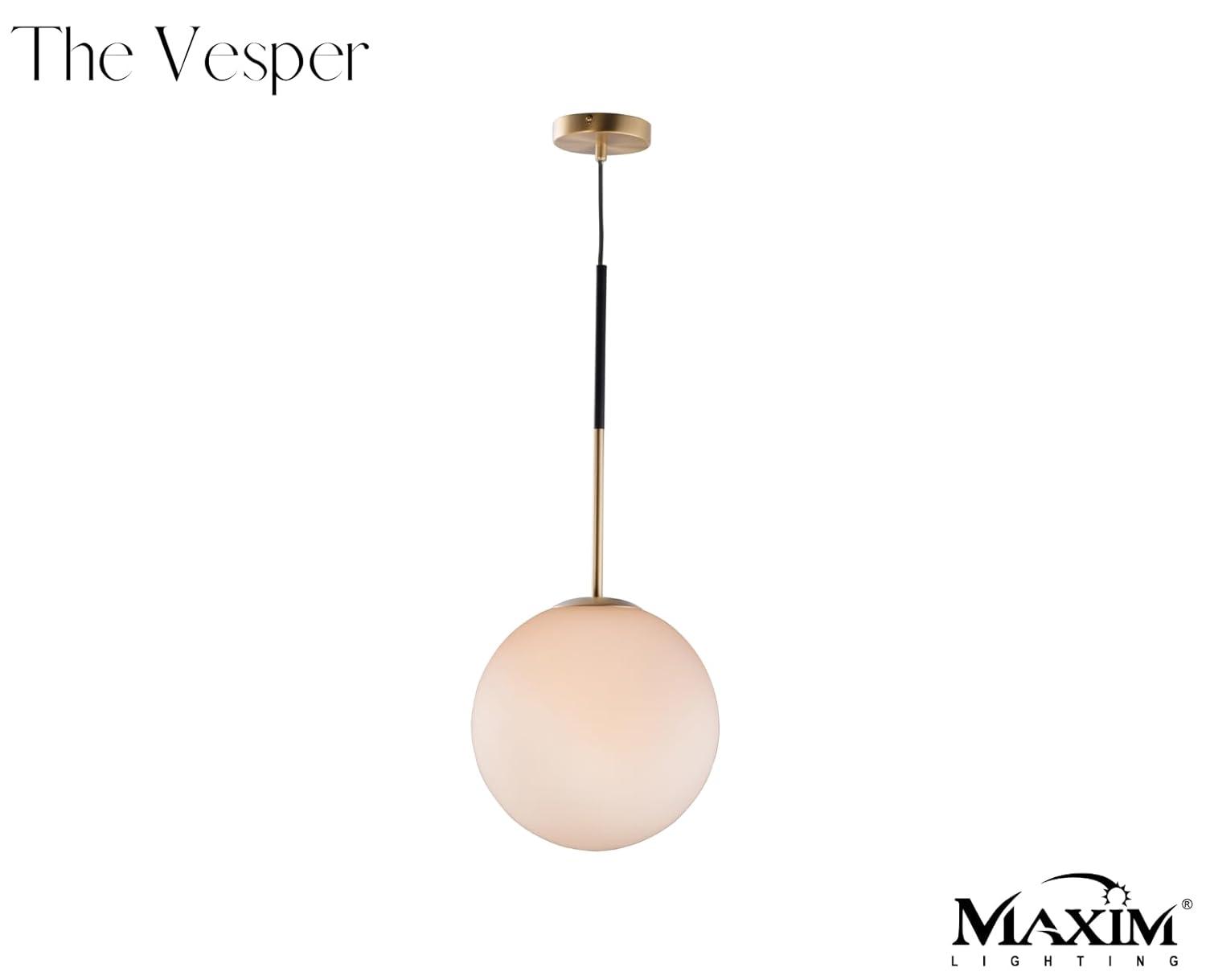 Drake Single Light Glass Dimmable Pendant