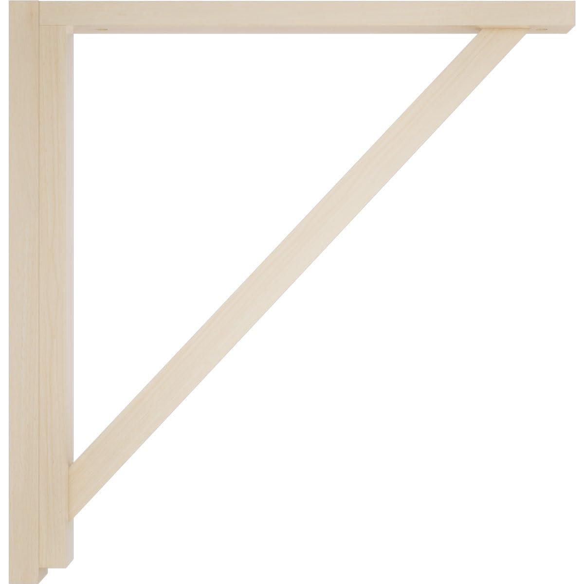 Ekena Millwork Traditional H 2.5'' W D Wood Bracket / Corbel