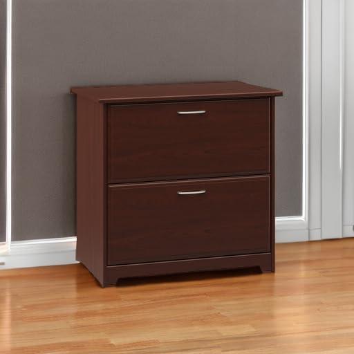 Bush Furniture Cabot Lateral File Cabinet, 2 Drawer, Harvest Cherry