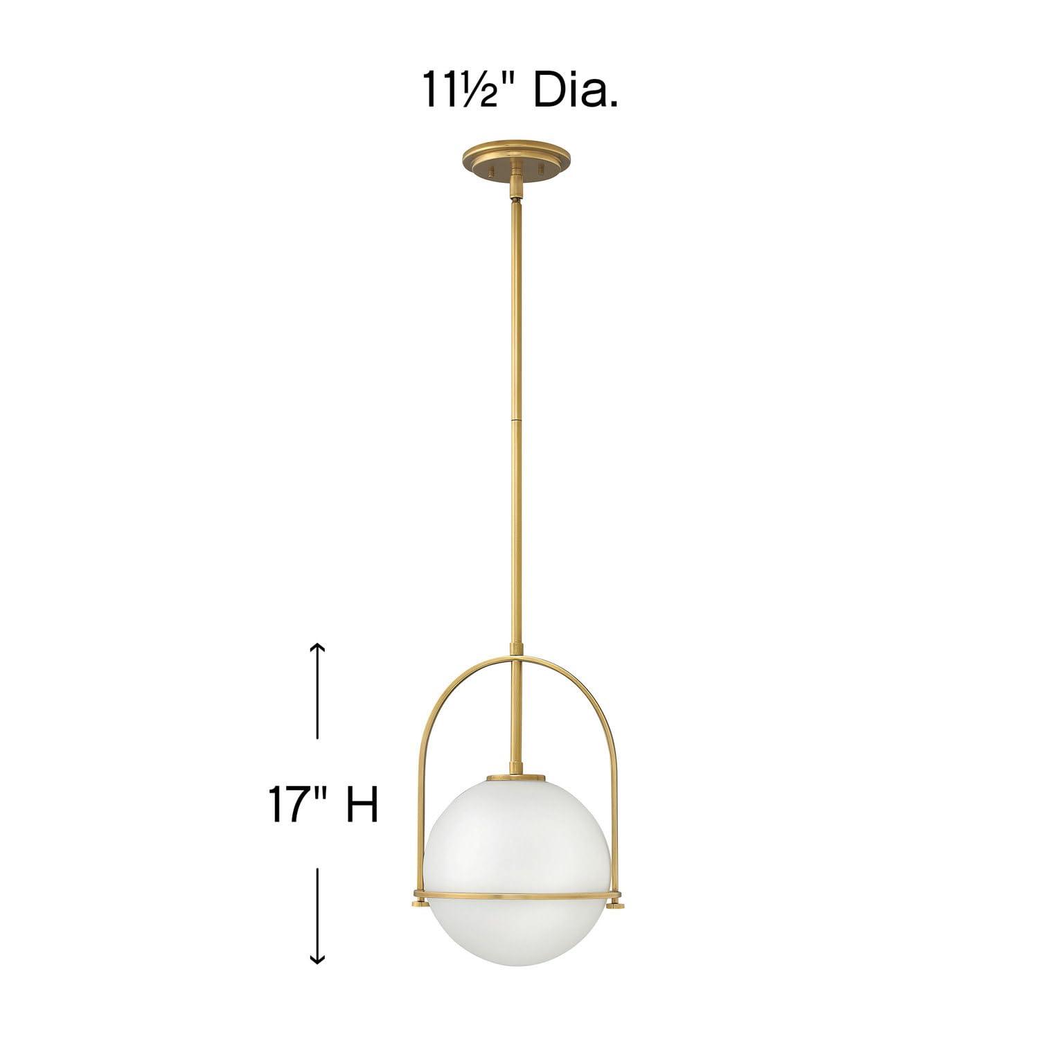 Arie Single Light Glass Dimmable Pendant