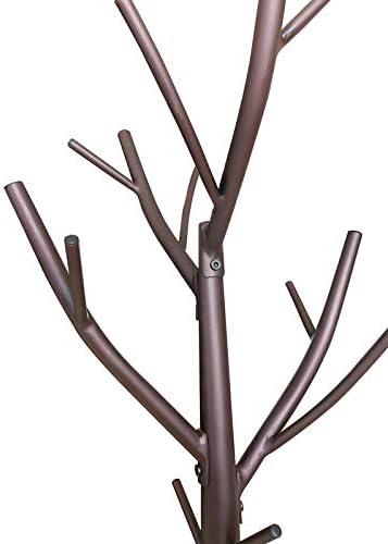 Kings Brand Furniture - Metal Hall Tree Freestanding Coat & Hat Rack with Branches, Bronze