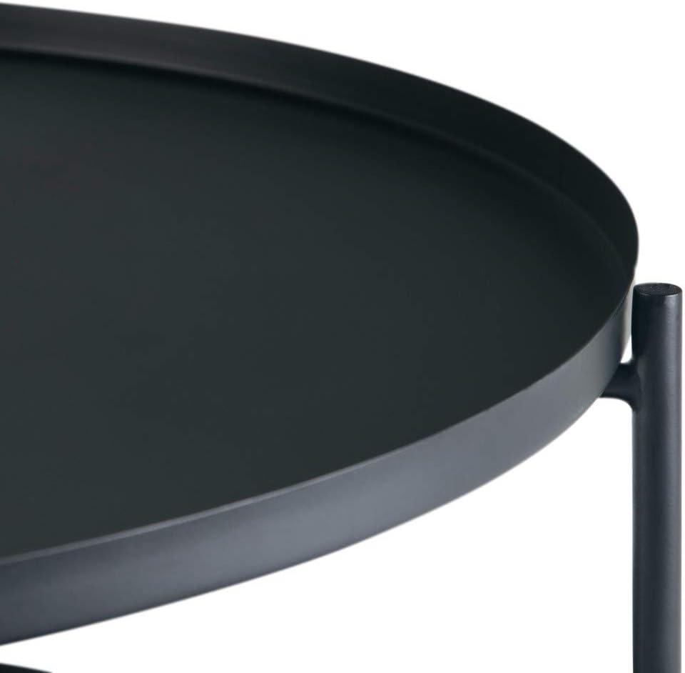 Simpli Home Monet Industrial 32 " Metal Metal Coffee Table in Black