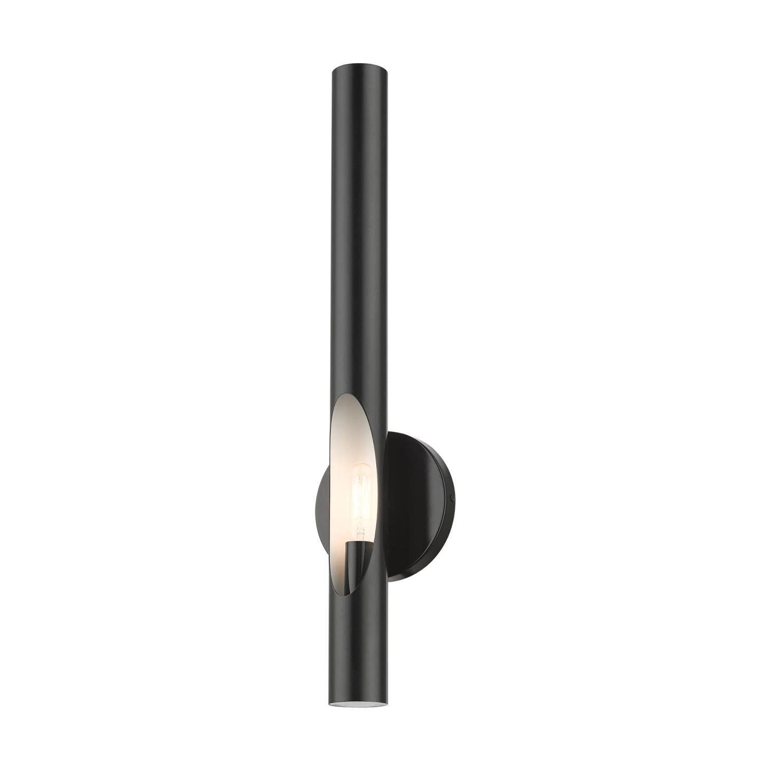 Livex Lighting Acra 1 - Light Wall Light in  Shiny Black