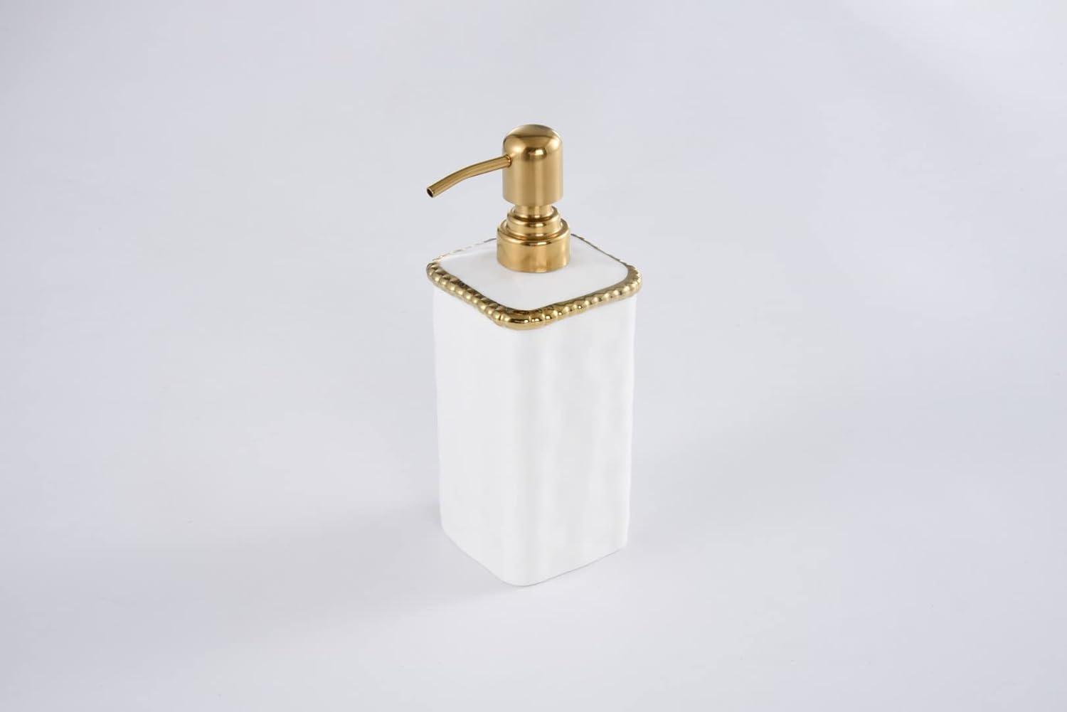 Pampa Bay Vanity Accessories with Gold Beads Soap Pump